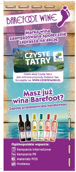 Barefoot Wine wspiera Stowarzyszenie Czysta Polska w akcji ?Czyste Tatry?