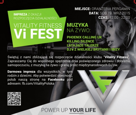 Vitality Fitness zaprasza na ?Vi-Fest Summer Festival?