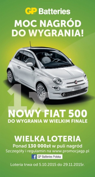 Moc nagród do wygrania z GP Batteries! Styl życia, LIFESTYLE - Już 5 października ruszyła wielka loteria konsumencka organizowana przez GP Batteries Polska z pulą nagród o wartości ponad 130 000 zł