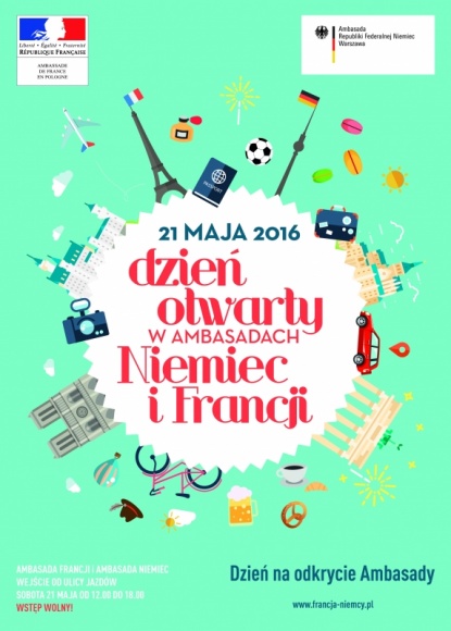 W gości do ambasadorów Styl życia, LIFESTYLE - Wyjątkowy precedens w świecie dyplomatycznym! 21 maja Ambasady Francji i Niemiec otwierają swoje drzwi dla wszystkich warszawiaków. Wstęp wolny!