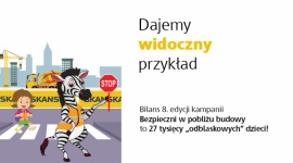 Dajemy widoczny przykład Styl życia, LIFESTYLE - Ponad 100 szkół, 200 przedstawień i 27 tys. ?odblaskowych? dzieci ? to bilans ósmej edycji kampanii społeczno-edukacyjnej Skanska ?Bezpieczni w pobliżu budowy?.