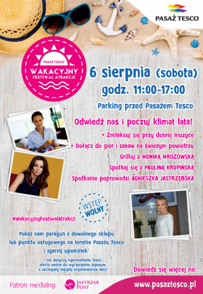 Poczuj klimat lata z Moniką Mrozowską i Pauliną Krupińską! Styl życia, LIFESTYLE - Już 6 sierpnia w Lublinie odbędzie się Wakacyjny Festiwal Atrakcji ? 3. z cyklu 6 wydarzeń organizowanych w wybranych miastach w Polsce.