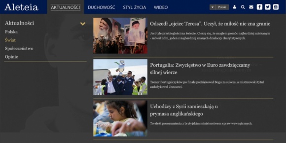 Aleteia.pl - nowoczesny, międzynarodowy portal ewangelizacyjny Styl życia, LIFESTYLE - Alateia.pl ? znajdź natchnienie, by żyć bardziej
