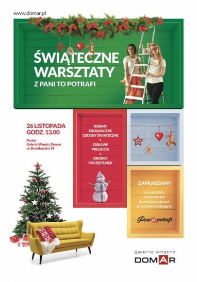 Świąteczne warsztaty z blogerkami Pani to Potrafi.