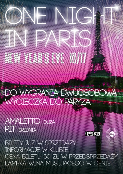 W noc sylwestrową przenieś się do Paryża