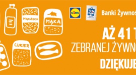 AŻ 41 TON ŻYWNOŚCI Z LIDLA DO BANKÓW ŻYWNOŚCI