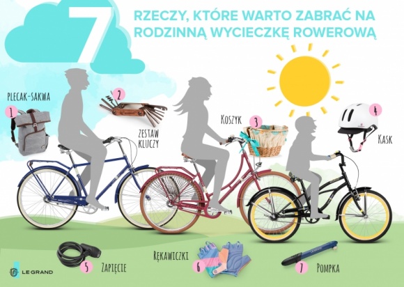 Rodzinna wycieczka rowerowa? Oto, co warto ze sobą zabrać!