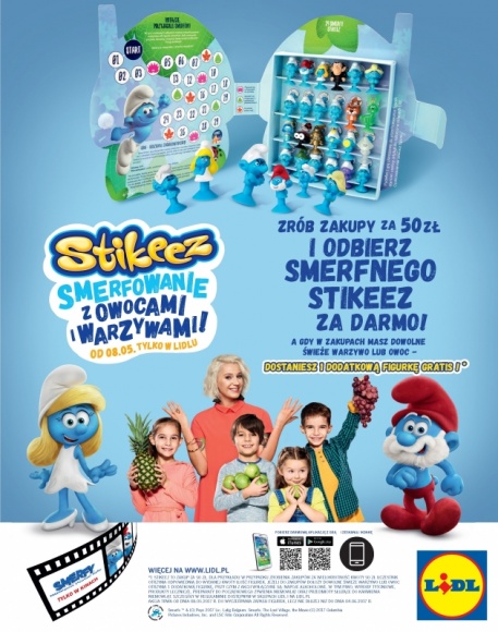 SMERFOWANIE Z OWOCAMI I WARZYWAMI ? LIDL ZACHĘCA DZIECIAKI DO ZDROWEGO ODŻYWIA