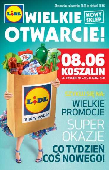 OTWARCIE NOWEGO SKLEPU LIDL W KOSZALINIE