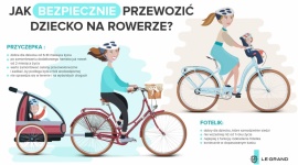 Jak bezpiecznie przewozić dziecko na rowerze? [infografika]
