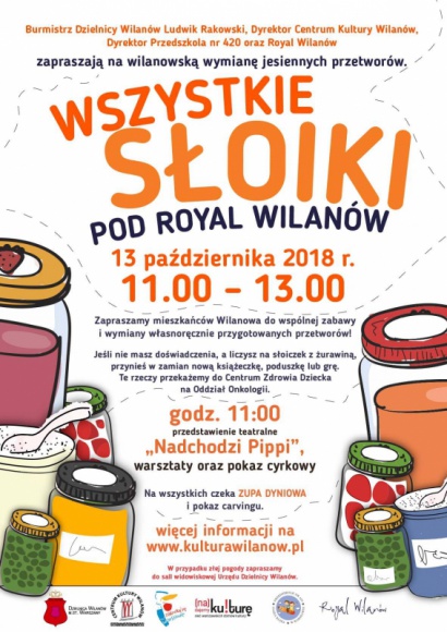 Wszystkie słoiki... pod Royal Wilanów! Styl życia, LIFESTYLE - Czas jesieni i wysyp pysznych, sezonowych produktów to idealna pora na domową produkcję przetworów z warzyw i owoców. Dlaczego by nie podzielić się nimi ze swoimi sąsiadami, a przy okazji wesprzeć szlachetny cel?