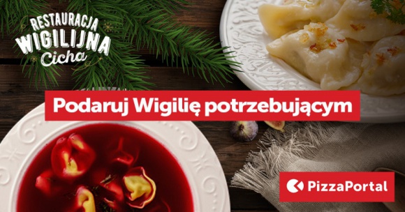 Restauracja Wigilijna ?Cicha? na PizzaPortal.pl ? dobre uczynki mierzone posiłka Styl życia, LIFESTYLE - Stowarzyszenie mali bracia Ubogich stara się, aby atmosferę Świąt poczuł także każdy, z jej samotnych podopiecznych. W tym roku wraz z PizzaPortal.pl Stowarzyszenie stworzyło wyjątkowy projekt, dzięki któremu pomaganie staje się tak łatwe, jak zamawianie jedzenia.