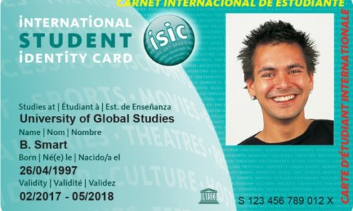 RODZAJE LEGITYMACJI ISIC