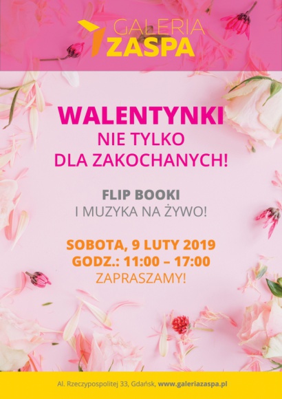 Walentynki nie tylko dla zakochanych z Galerią Zaspa Styl życia, LIFESTYLE - Walentynki obchodzimy już w przyszłym tygodniu. Aby wprowadzić swoich klientów w wyjątkowy klimat tego święta, Galeria Zaspa przygotowała w najbliższą sobotę moc atrakcji, dla wszystkich, którzy tego dnia zdecydują się odwiedzić centrum.