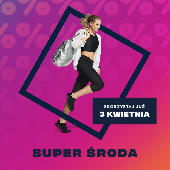 Aktywna Super Środa Styl życia, LIFESTYLE - Już 3 kwietnia Wrocław Fashion Outlet zaprasza na kolejną Super Środę ? święto okazji dla prawdziwych smart-shopperów. Tym razem jej motywem przewodnim będą wiosenny powrót do formy i aktywność sportowa
