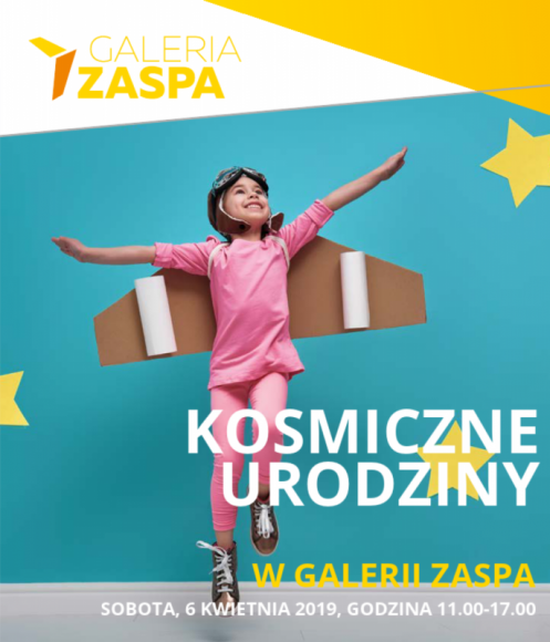 Kosmiczne urodziny Galerii Zaspa Styl życia, LIFESTYLE - Już w najbliższą sobotę Galeria Zaspa będzie obchodzić swoje 3. urodziny. Z tej okazji dla klientów ? nie tylko tych najmłodszych ? przygotowane zostały wyjątkowe atrakcje. W tym roku motywem przewodnim imprezy będzie kosmos i wszystko co z nim związane.