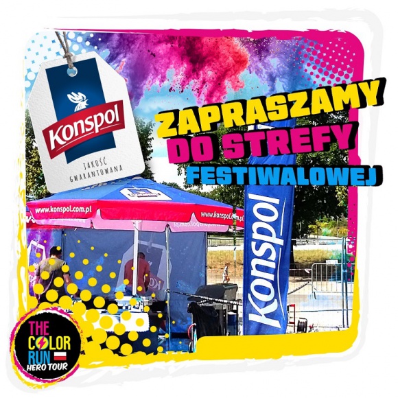 Konspol po raz kolejny partnerem festiwalu The Color Run w Warszawie