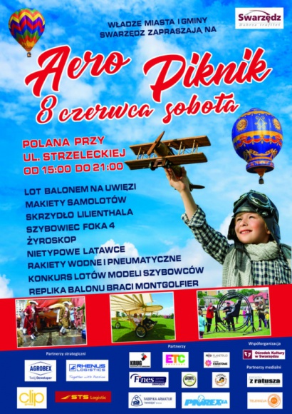 ETC Swarzędz na Aeropikniku Styl życia, LIFESTYLE - Spędź weekend inaczej niż zwykle! W najbliższą sobotę na polanie przy ul. Strzeleckiej odbędzie się wyjątkowe wydarzenie ? Aeropiknik, czyli rodzinny piknik o tematyce lotniczej. Na uczestników czekać będzie moc atrakcji i ogrom wiedzy. Nie można tego przegapić!
