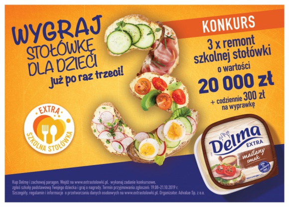 Delma 3. raz rusza z programem ?Extra Szkolna Stołówka?