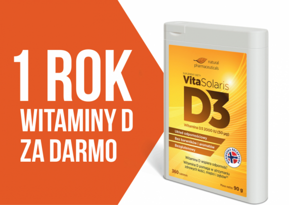 Narodowa Kampania Zdrowotna ? Witamina D Styl życia, LIFESTYLE - Natural Pharmaceuticals od 10 lat wspiera swoimi suplementami Polaków. Zdrowie Klientów to priorytet dla firmy. Ze względu na często pojawiający się problem w postaci niedoboru witaminy D, firma postanowiła podarować zapas VitaSolaris D3 na cały rok!